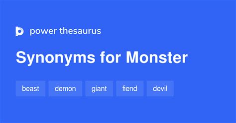 monster synonyms|MONSTER